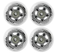 Nils Extreme Ruedas en línea para Patinaje de Ocio PU 76 mm/82 A 4 Unidades + rodamientos ABEC7 8 Unidades