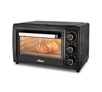 Nilson Life Horno de Sobremesa 48 L, Convección, 5 Funciones de Cocción, 2000 W, Control Mecánico, Temperatura Max 230º, Temporizador 60 min, Incluye Bandeja, Rejilla Metálica y Piedra para Pizza