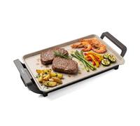 Nilson Life Plancha de Asar, Grill Eléctrico, 2550 W, Cocina Carnes, Verduras y Mariscos, Revestimiento Antiadherente, NPE533300L, Control de Temperatura, Superficie de Cocción 58x33 cm
