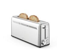 Nilson Life Tostadora de Pan con Ranura Larga, 1100 W, 7 Niveles de Tostado, Control Manual, Temporizador, Descongela, Recalienta y Cancela, Bandeja Recogemigas Extraíble, Fácil Limpieza, NTS1R11000X