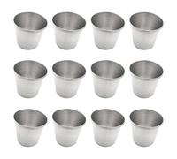 Niltracy Vasos de chupito de acero inoxidable, juego de 12 piezas con capacidad de 45 ml y diseño portátil, ideal para picnics al aire libre, fiestas y uso diario, vasos de chupito de acero inoxidable