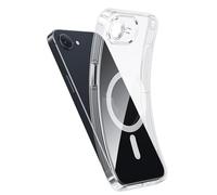NIMASO Funda para iPhone 17e/16e Transparente 6.1 Pulgadas, Compatibles con MagSafe, Resistente al Amarilleo, TPU Suave a Prueba de Golpes, Transparente
