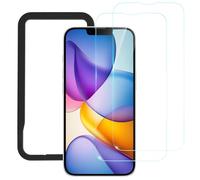 NIMASO Protector Pantalla para iPhone 16e/13 Pro/13/14 6.1 Pulgadas, Cristal Templado HD Claro Dureza 9H, Grado Militar Antirrotura, Antiarañazos, con Herramienta de Fácil Instalación, Pack de 2