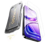 NIMASO Protector Pantalla para iPhone 17e/16e/13 Pro/13/14 6.1 Pulgadas, Instalación Instantánea Sin Polvo, Cristal Templado HD Claro Dureza 9H, Grado Militar Antirrotura, Pack de 2
