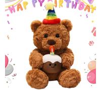 NimblusToy Oso Peluche, Osito Peluche, Muñecos de Peluches, Animales Plush Toys, Juguetes de Peluches de Oso Lindo para Niños y Niñas Regalo de Cumpleaños Decoración del Hogar Marrón 22cm -B