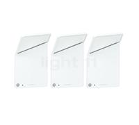 Nimbus Winglet, lámpara de pared LED, blanco - set de 3