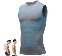 Nimedala Vitafit Camiseta, Vitafit - Camiseta De Tirantes Moldeadora De Postura, Cómodo y de Secado rápido (Gris-A,L)