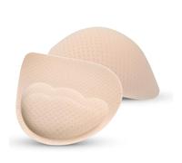 Nimiah Almohadillas de brasier súper gruesas para push up, insertos de relleno de bikini reutilizables, añade 1-2 tamaños de copa para mujer, brasier deportivo A/B, beige, 85