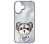 NIMMY Friends Big Eye N-XDY-IP17-027 - Funda para teléfono móvil con imán para iPhone 17 de 6.3 pulgadas, diseño de perro Yorkie