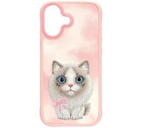 NIMMY Friends Funda Big-Eye Cute Pets para iPhone 17, Pink Ragdoll