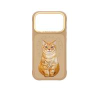 NIMMY Friends Funda Lucky Fashion para iPhone 17 Pro, Brown Orange Tabby Cat