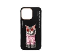 NIMMY Friends Funda Maine Glasses para iPhone 16 Pro, Negra