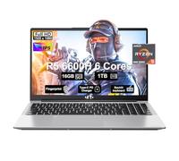 NIMO Ordenador portátil de 15.6 FHD, 6 núcleos AMD Ryzen 5 6600H 660M 6nm, 16GB DDR5 1TB SSD (Beat i5-12450H) IPS 100W Type-C Gaming Business Laptops con teclado retroiluminado de huellas dactilares