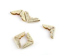 Nimoa 100 Piezas Protectores de Esquina Decorativos para álbum de Recortes álbum Libro Joyero Esquina Cubierta Protector # Retro Oro