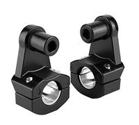 NIMOA Abrazadera Elevadora de Manillar de Motocicleta, Elevador Motocicleta Aleación de Aluminio Manillar de Motocicleta Elevador Abrazadera 2 Piezas Adecuado for Manillar 22mm O 28mm