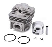 NIMOA Anillos Junta Cilindro Pistón Set - Conjunto de Cilindro de Pistón Kit Anillo para Mitsubishi TL52 BG520 Cilindro Desbrozadora, 44 MM,Cilindro y Pistón Debuscadora