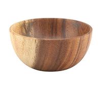 Nimoa Cuenco de Madera, Ensaladera de Madera, Desayuno Bowl de Acacia Sólida para Ensalada Sopa Arroz Cuenco de Madera Hecho a Mano Utensilios de Cocina (16 * 7cm)