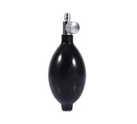 Nimoa Esfigmomanómetro Bola de látex presurizada - Bombilla de látex de presión Arterial inflada manualmente de Color Negro Que se Utiliza para reemplazar la válvula del medidor de presión Arterial