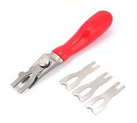 Nimoa Herramienta de Recorte de Soldadura de Piso, Kit de Esquivación de Soldadura Por el Piso de Vinilo PVC Kit de Deslizamiento del Kit de Raspado Herramientas de Acabado + 3 Cuchillas