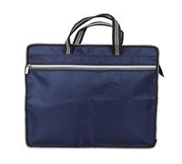 Nimoa Maletín Oxford, Bolsa de Almacenamiento de Archivos Bolsa de Tela Oxford Impermeable Portátil con Cremallera, Bolsa de Almacenamiento para Reuniones de Negocios (Azul)