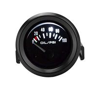 Nimoa Medidor Presión Aceite, Manometro Presion, 52mm/2Pulgadas 12V Motores Generales, Indicador Probador Electromagnético Automóvil, Instrumento Modificación Automático para Medir la Presió