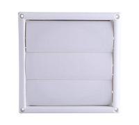 Nimoa Rejilla de Ventilación, Ventilación Pared Cubierta Aire Plástico 3 Aletas Conducto con Red (20 * 20 cm)