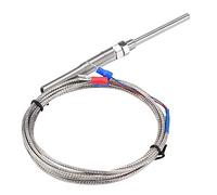 Nimoa Sensor de termopar tipo K, Rosca M8 PT100 termopar-termopar de resistencia de platino sonda de temperatura de sonda de 50 mm línea 0-400 ℃(2M)