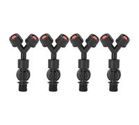 Nimomo 4 Uds Boquilla de Rociador, Durable G3/8 DN10 Accesorio de Doble Boquilla a Prueba de Goteo para Rociador de Mochila Eléctrico Agrícola