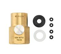 Nimomo Adaptador de conexión de CO2 para botellas de soda domésticas de latón para rellenar Soda W21.8 a TR21.4