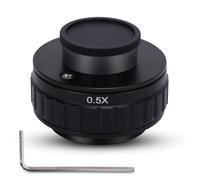 Nimomo Adaptadores De Lente para Microscopios, 38mm 0.5X Adaptador De CáMara De Microscopio De Montaje En C Ocular del Microscopio, CTV Adaptador De Montaje De Microscopios EstéReo Trinocular