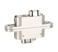 Nimomo Bisagra Oculta, Bisagras Cruzada, Bisagra de Puerta Ajustable de Aleación de Zinc 3D Accesorio de Bisagra Oculta Herrajes para Muebles para Puerta Plegable Abierta a la Izquierda (23mm * 95mm)