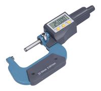 Nimomo Digital Micrómetro Exterior, LCD Micrómetro Digital Micrómetro Electrónico, 25-50mm / 0,001 Mm Micrometro Calibre Digital Calibrador Herramientas De Medición De Espesor E Medición De Longitud