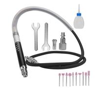 Nimomo Lápiz neumático Die 1/4in Entrada Die Grinder Kit Micro Die Grinder Set Herramienta de grabado de pulido portátil (Tamaño del collar: 1/8in)