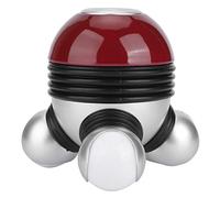 Nimomo Masajeador Corporal Mini Masaje Herramienta de Masaje portátil masajeador vibratorio de Mano con luz LED para aliviar el Dolor de Cabeza, Cuello y piernas(Rojo)