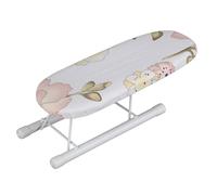 Nimomo Pequeña Tabla de Planchar Plegable, Mini Planchar, Sobremesa Plegable Que Ahorra Espacio, Manga Viaje para el Hogar, Puños, Collares, Mesa De Manipulación (Peonía)