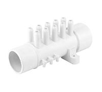 Nimomo PVC Divisor de Flujo de Aire, Plástico Colector de plomería, 1.5in 10mm 10 Puertos colector de plomería para Piscina bañera de Aguas Termales Accesorios de SPA para Piscina