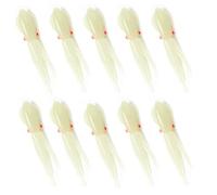 Nimomo Señuelos de Pesca de Calamar, 10 Piezas, señuelo de Pesca de Pulpo, Cebo de Calamar de Silicona Suave, Duradero, Resistente, Luminoso, Realista, para Pesca al Aire Libre