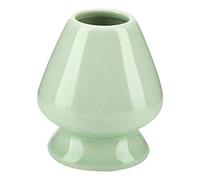 Nimomo Soporte de Cerámica para Matcha, soporte para batidor de matcha, soporte de cerámica para matcha de bambú Chasen para accesorios de servicio de té (verde)