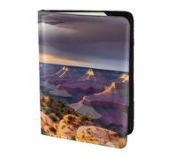 NImongt Beauty Grand Canyon 1 - Cartera con diseño de pasaporte de 5.5 pulgadas, para hombres y mujeres, negocios, ocio, viajes, Black, Talla única