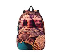 NImongt Beauty Grand Canyon Print - Mochila ligera unisex con doble bolsa de hombro para trabajo, viajes, deportes al aire libre, Black, S, Mochilas rucksack