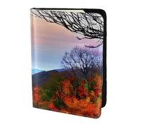 NImongt Blue Ridge Mountains - Elegante pasaporte de 5.5 pulgadas, para hombres y mujeres, negocios, ocio, viajes, Black, Talla única