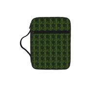 NImongt Bolsa de almacenamiento de la Biblia con diseño de silueta de planta natural con diseño de hojas de helecho para organizar las Escrituras de viaje a la iglesia, accesorio eclesiástico