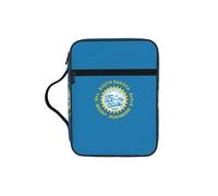 NImongt Bolsa de almacenamiento de la Biblia con impresión de la bandera de Dakota del Sur para organizar las Escrituras de viaje a la iglesia, accesorio eclesiástico