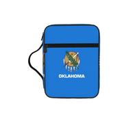 NImongt Bolsa de almacenamiento de la Biblia con impresión de la bandera del estado de Oklahoma para la iglesia, viajes, organizador de escrituras, accesorio eclesiástico