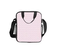 NImongt Bolsa de almuerzo transparente con estampado de flamenco rosa para almacenar alimentos, para escuela, oficina, viajes, playa