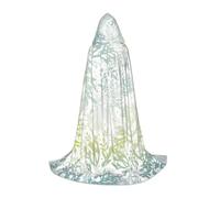 NImongt Capa con capucha unisex con estampado de algas marinas y azules verdes, para festivales, celebraciones, ropa de abrigo