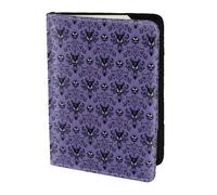 NImongt Cartera de viaje con diseño de mansión embrujada, elegante, de 5.5 pulgadas, para hombres y mujeres, negocios, ocio, viajes, Black, Talla única