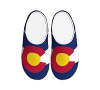 NImongt Colorado State Flag Print Indoor Footwear - Pantuflas lavables para mujeres y hombres, bonitos y elegantes zapatos de hotel para invitados