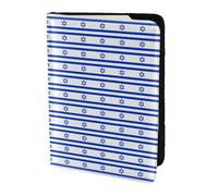 NImongt Elegante pasaporte con estampado de bandera israelí de 5.5 pulgadas, documento de viaje para hombres y mujeres, negocios, ocio, viajes, Black, Talla única
