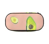 NImongt Estuche elegante con impresión de imágenes de aguacate para lápices, suministros escolares, almacenamiento de maquillaje, viajes, oficina, clase, Black, Talla única, Organizador de bolsas